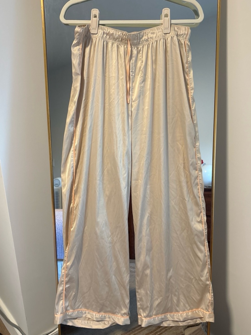 Parade Silky Wide-Leg Sleep Pants in Pale Blush